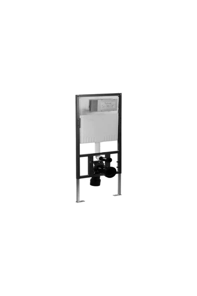 Turkuaz Gömme Rezervuar Alçıpan Tipi Nil Mat Gri Basma Buton Dahil - 2