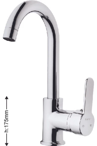 Kare Banyo  Kare Delta Mix Lavabo Bataryası (kısa Borulu) - Resim 2