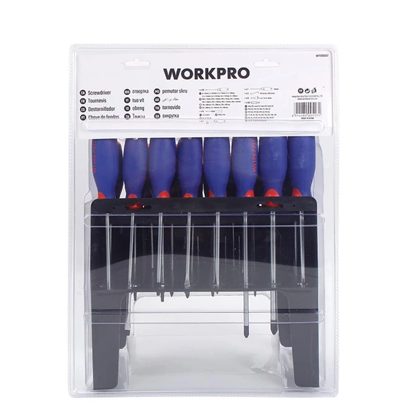 WORKPRO WP200507 100 Parça Duvar Askı Aparatlı Profesyonel CR-V Manyetik Tornavida ve Bits Uç Seti - 4