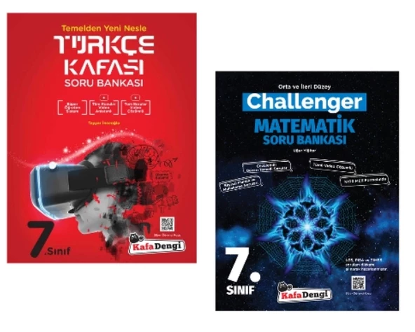 KAFA DENGİ YAYINLARI 7. Sınıf Türkçe Kafası + Matematik Challenger Soru Bankası ürün görseli