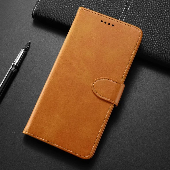 SAMSUNG A24  KARTLIKLI CÜZDAN KILIF (DELUXE WALLET CASE)  KAHVERENGİ