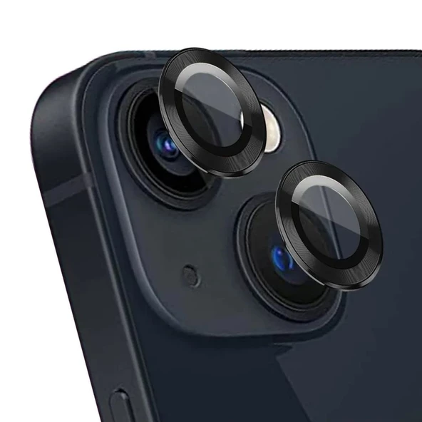 Apple Iphone 14 Uyumlu Kamera Koruyucu Lens SİYAH