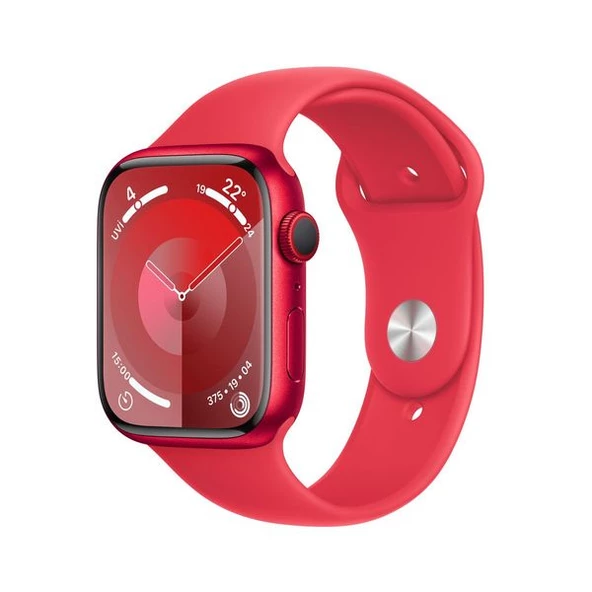 Apple Watch Series 9 GPS + Cellular 45mm Kırmızı Alüminyum Kasa ve Kırmızı Spor Kordon Akıllı Saat (Apple Türkiye Garantili )