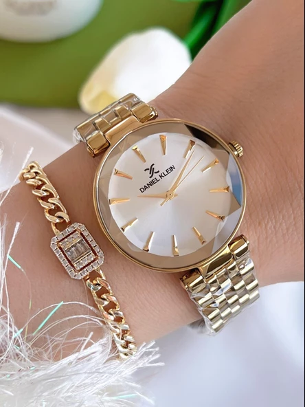 Daniel Klein Çelik Kordon 2 Yıl Garantili 30 Mt Suya Dayanıklı Kadın Kol Saati+ Bileklik BDK.10629.2 ürün görseli