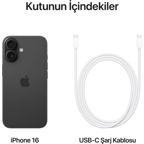 Apple iPhone 16 128GB Siyah Cep Telefonu (Apple Türkiye Garantili) - 9