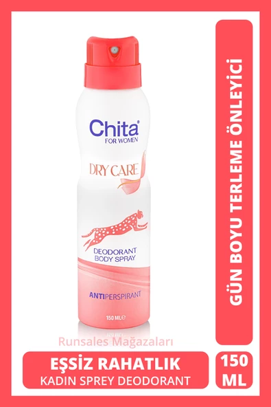 Chita Kadın Deodorant Dry Care Ter Kokusu Önleyici 150 Ml