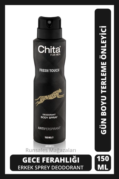 Chita Erkek Deodorant Fresh Touch Ter Kokusu Önleyici 150 Ml