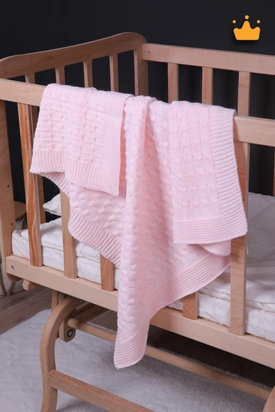 Babyhola 90x100cm Triko Kız Erkek Bebek Battaniye Tv Diz Battaniyesi 12642 - 4