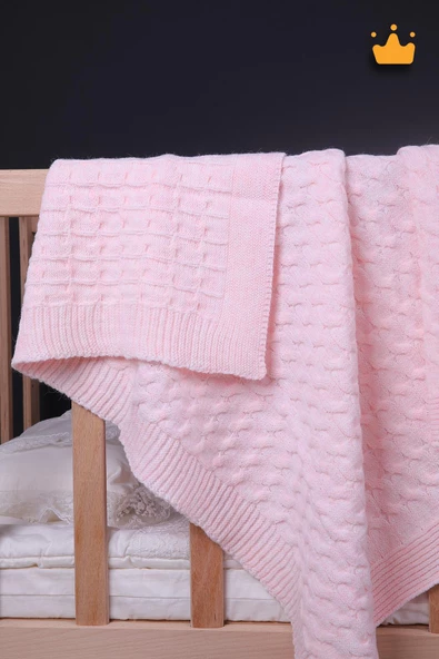 Babyhola 90x100cm Triko Kız Erkek Bebek Battaniye Tv Diz Battaniyesi 12642 - 3