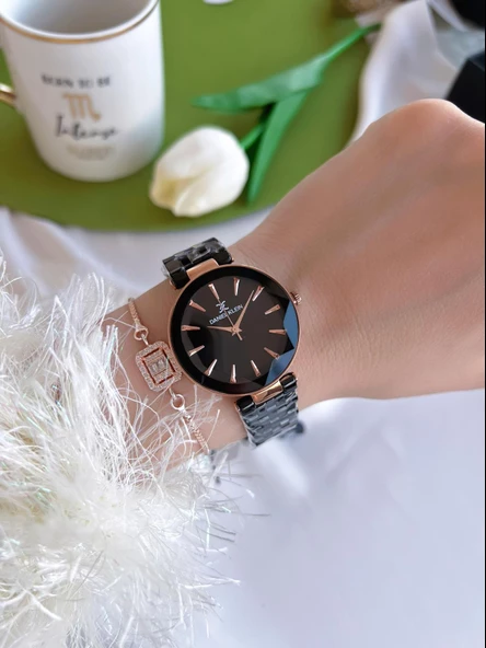 Daniel Klein Çelik Kordon 2 Yıl Garantili 30 Mt Suya Dayanıklı Kadın Kol Saati+ Bileklik BDK.10629.5 - Resim 2