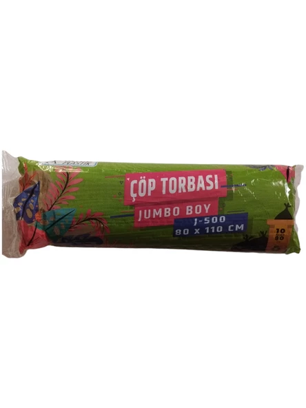 Altuğ Plastik Jumbo Boy Çöp Torbası J-500--80 x 110 cm 10'lu