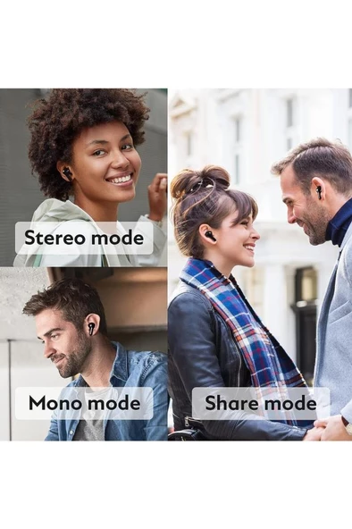 QCY T13 TWS Siyah Kulak İçi Bluetooth Kulaklık - Resim 3