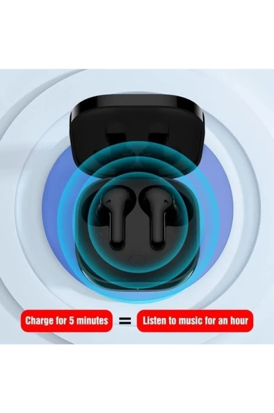 QCY T13 TWS Siyah Kulak İçi Bluetooth Kulaklık - Resim 5
