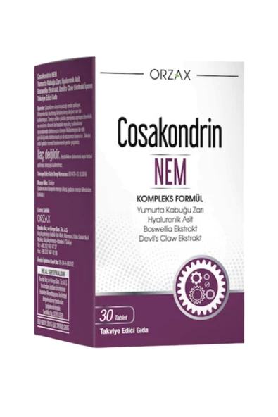 Orzax Cosakondrin NEM 30 Tablet