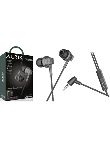 Auris ARS-HF54 Mikrofonlu Silikon Başlıklı Kablolu 3.5mm Stereo Jack Girişli Kulaklık