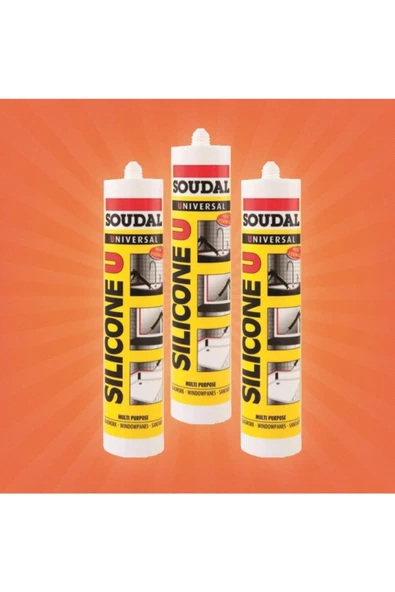 Soudal Silicone U - Banyo Ve Genel Amaçlı Beyaz Slikon Kartuş 280gr