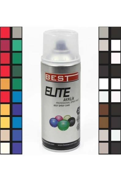 Best Elite Akrilik Hızlı Kuruyan Profesyonel Sprey Boya 400 Ml Makine Kırmızı 2002