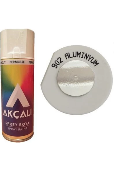 Akçalı Sprey Boya Alüminyum 400 ml (902) Kullanışlı Sprey Boya