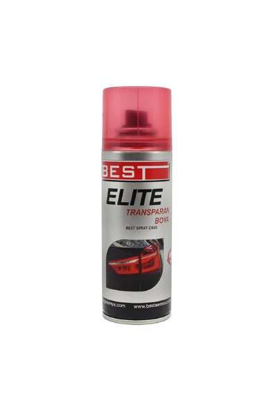 Best ELİTE TRANSPARAN FAR BOYASI 200 ML KIRMIZI