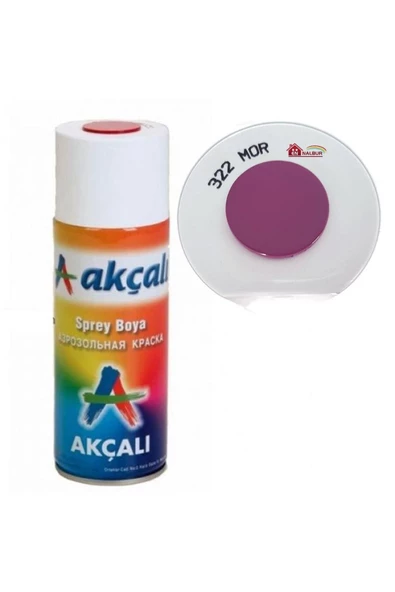 Akçalı Sprey Boya 400 ml 322 Mor