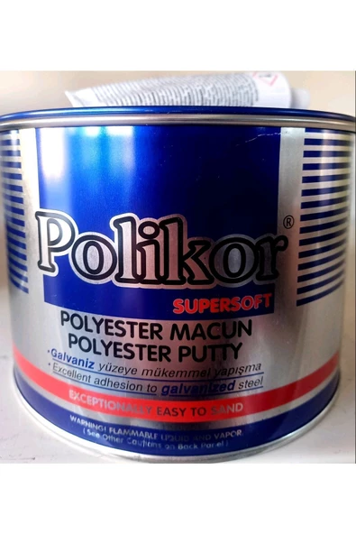 Polikor Çelik Macun 2,700 Kğ (SUPERSOFT POLYESTER MACUN 3/1)