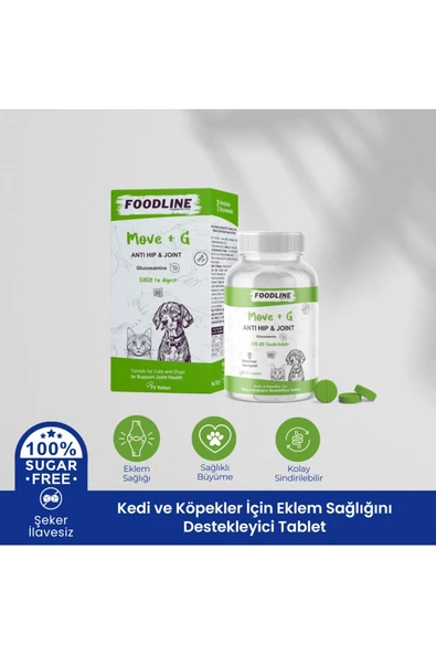 Foodline Hip&Joint Glucosamine 75 Tablet Kedi ve Köpekler için Eklem Sağlığını Destekleyici - 2