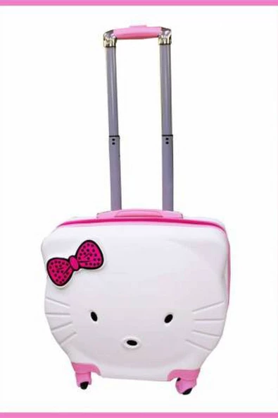 Hello Kitty Pembe Çocuk Valizi - 5