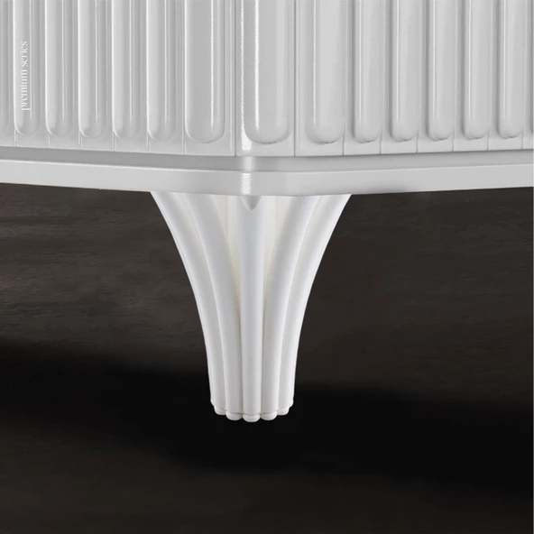 Mobilya Kanepe Koltuk Tv Ünitesi Baza Ayağı Orta Sehpası Konsol Ayak Ayakları 12 cm Beyaz - Resim 5