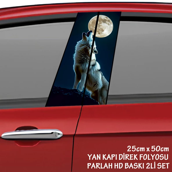 uluyan kurt oto sticker - yeni nesil hd baskı kalitesi araba kapı direkleri kaplama folyosu - tuning modifiye aksesuar