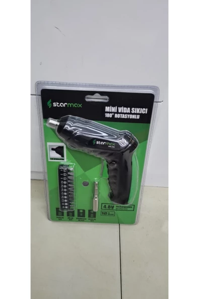 Starmax Şarjlı Vidalama Aleti 12 Parça Set - 4
