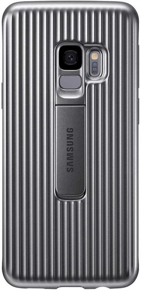 Samsung Galaxy S9 Orjinal Protective Stanting Cover Gümüş - EF-RG960CSEGWW