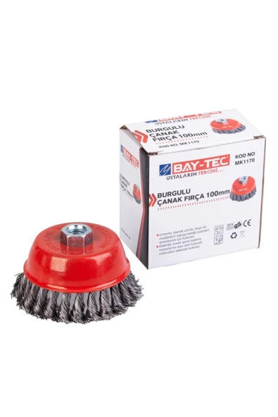 Baytec Burgulu Çanak Fırça 100 mm Mk1170