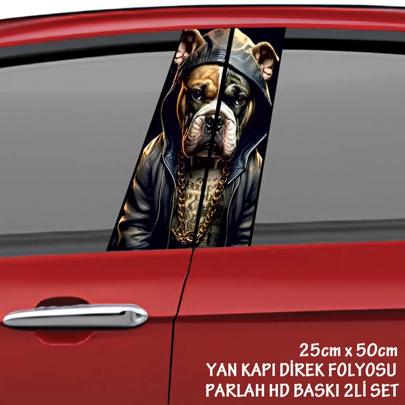sevimli artist köpek oto sticker - yeni nesil hd baskı kalitesi araba kapı direkleri kaplama folyosu - tuning modifiye aksesuar
