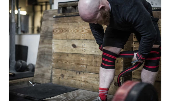 Harbinger Red Line Knee Wraps 78'' Black/Red Diz Koruyucu 361194 - 5
