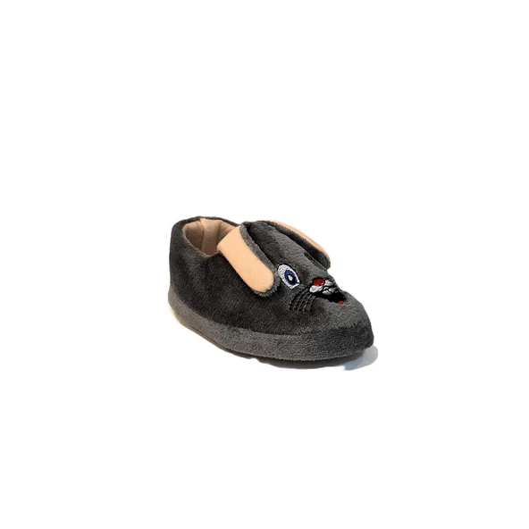 Fiyra Ebr Gri Renk Hayvanlı Figür Tavşanlı Çocuk Panduf - 4