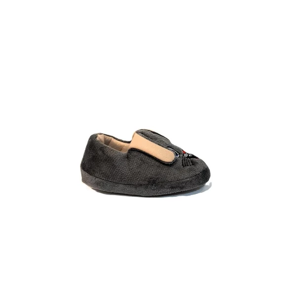 Fiyra Ebr Gri Renk Hayvanlı Figür Tavşanlı Çocuk Panduf - 5