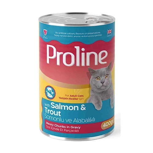 Proline Somonlu Yetişkin Kedi Konservesi 400 Gr 12 Adet