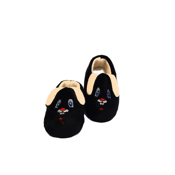 Fiyra Ebr Siyah Renk Hayvanlı Figür Tavşanlı Çocuk Panduf - 2