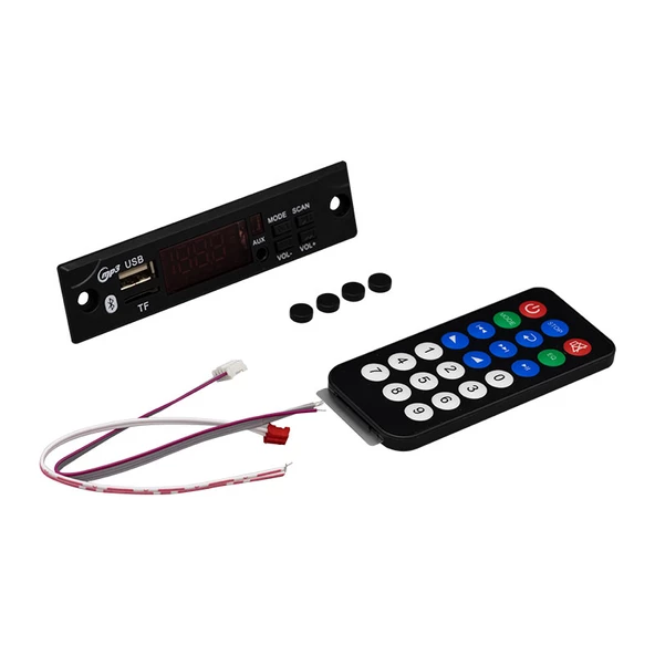 Magicvoice USB-SD-Mp3-Mic-Bluetooth-Kumandalı Oto Teyp Çevirici M517 - 4