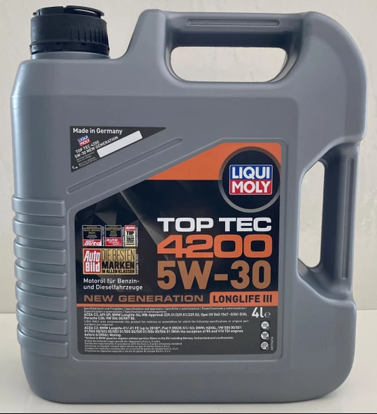 Liqui Moly Top Tec 4200 5W-30 4 lt Motor Yağı - 2023