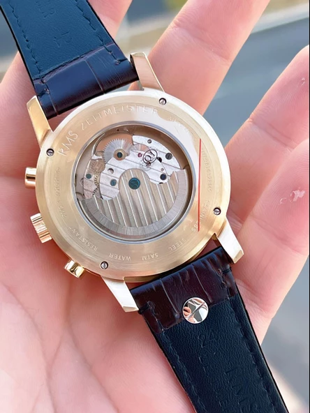 RMS Romanson Otomatik İç Fonksiyonları Aktif Akar Saniye Kapalı Klips Erkek Kol Saati ERMS.1551.06 - Resim 6