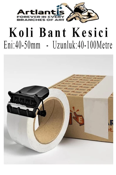 Koli Bant Kesicisi 1 Adet Koli Bandı Kesme Aparatı Plastik Gövdeli Metal Kesme Uçlu Bant Kesme - 2