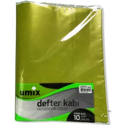 Umix Hazır Defter Kabı A4 10Lu Sarı