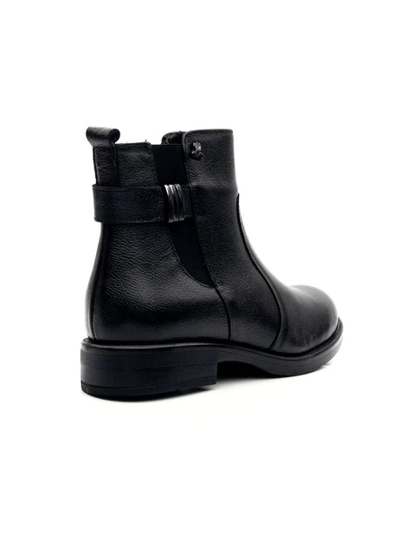 Venüs 1852533K Kadın Hakiki Deri Fermuarlı Kısa Bot - 3