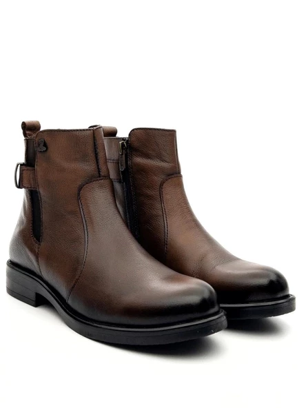 Venüs 1852533K Kadın Hakiki Deri Fermuarlı Kısa Bot - 6