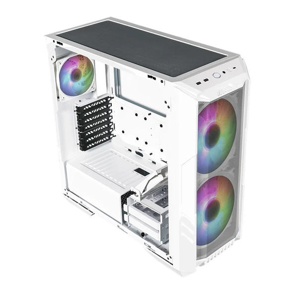 COOLERMASTER HAF500 TG H500-WGNN-S00 GAMING E-ATX PC KASASI BEYAZ - Resim 6