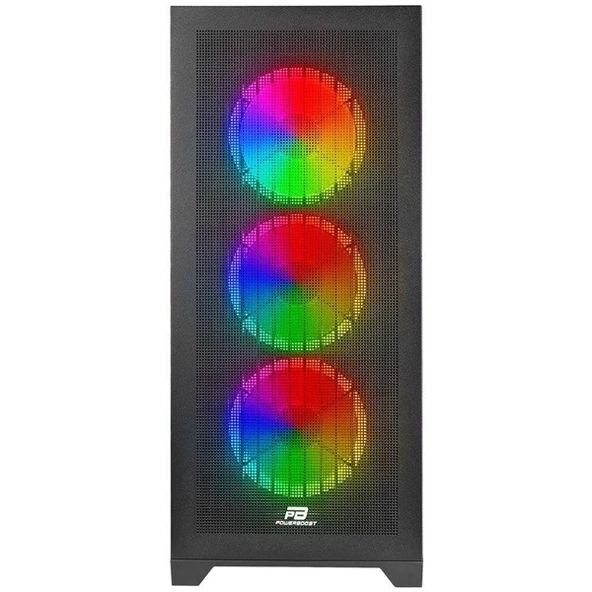 POWERBOOST VK-G4306S 4-ARGB FANLI GAMING MID-TOWER PC KASASI 360MM SIVI SOĞUTUCU DESTEĞİ - 2