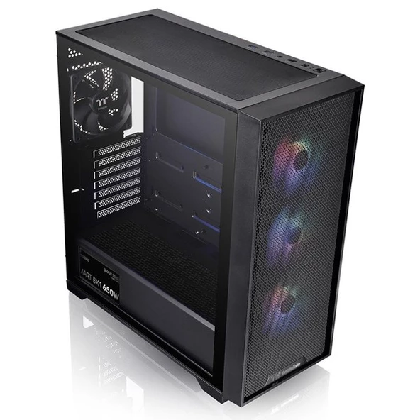 THERMALTAKE 650W 80+ BRONZE H390 TG CA-3Y9-65S1WE-00 4-RGB FANLI GAMING MIC TOWER PC KASASI - Resim 2