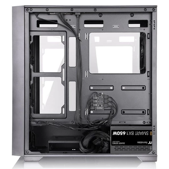 THERMALTAKE 650W 80+ BRONZE H390 TG CA-3Y9-65S1WE-00 4-RGB FANLI GAMING MIC TOWER PC KASASI - Resim 6