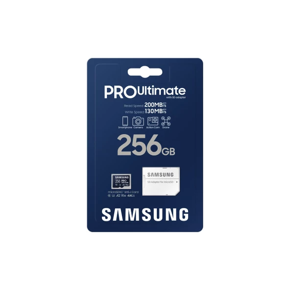 SAMSUNG 256GB PRO ULTIMATE MB-MY256SA/WW MICRO-SD HAFIZA KARTI